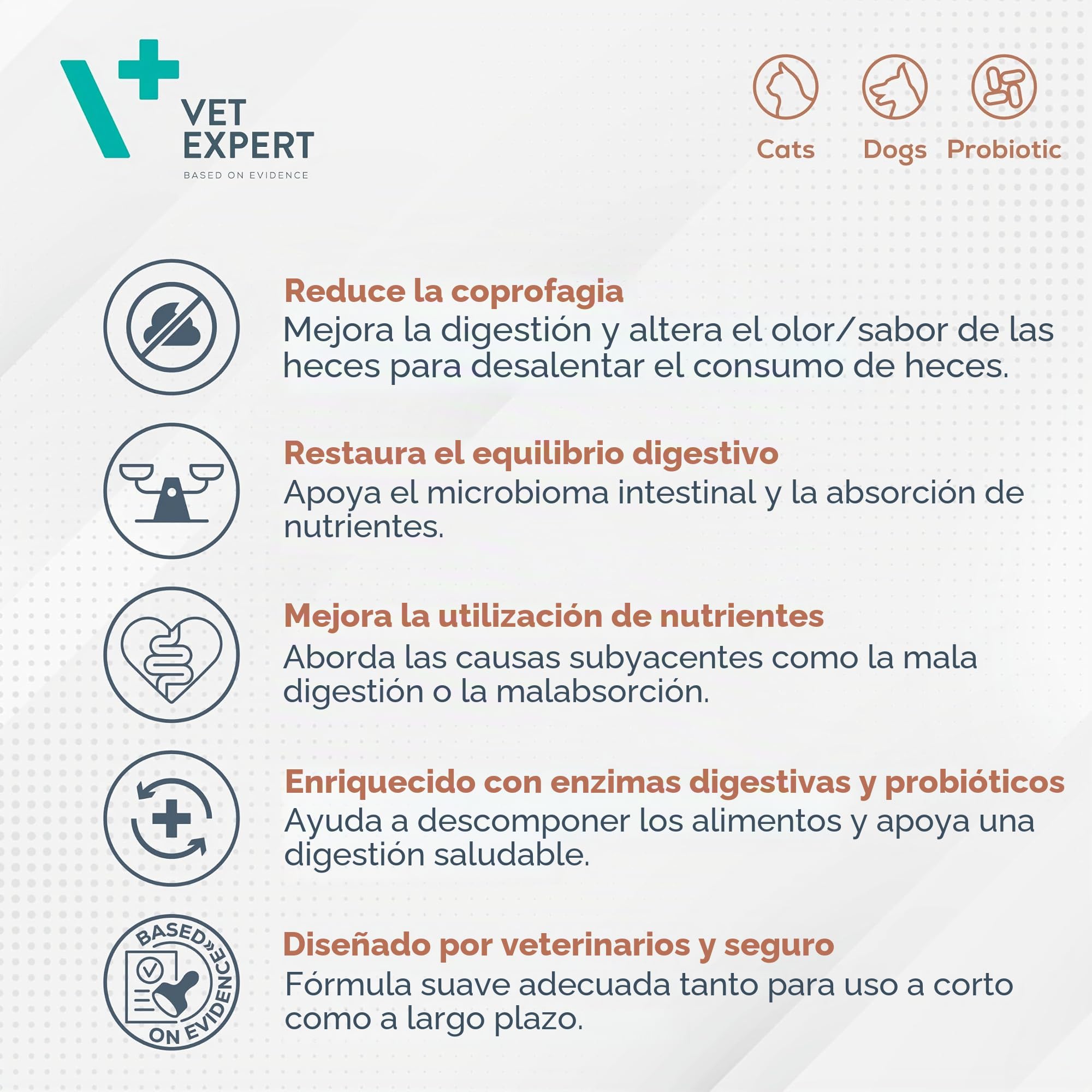 VET EXPERT COPROVET - Antiheces para perros y gatos
