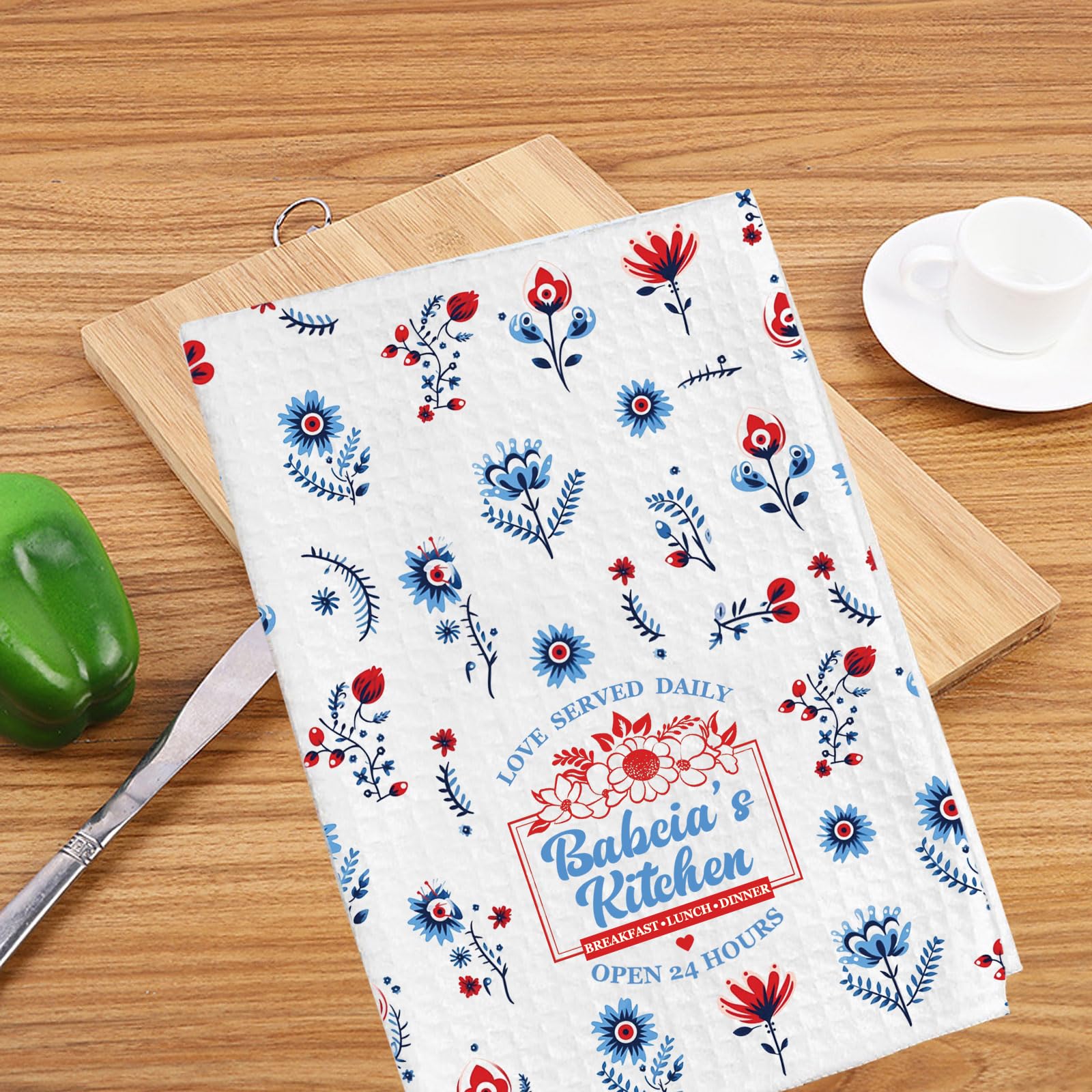 WCGXKO Kitchen Towel Polish Grandma Gift Polish Gift for Babcia (Babcia Towel)