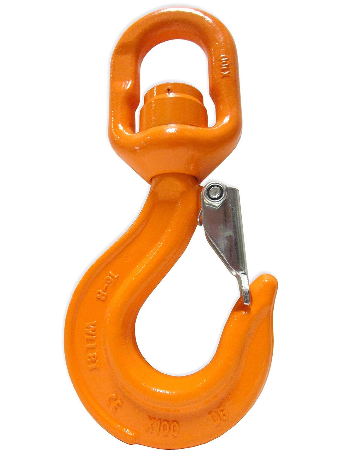 7 Ton X100 Alloy Swivel Bearing Hoist Hook with Latch Load Rotation Device