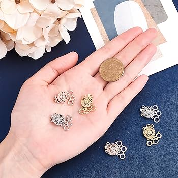 15 Fermoirs Colliers SUNNYCLUE - 5 Styles Laiton Pour Bijoux DIY