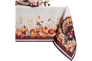 Elrene Home Fashions Autumn Heritage Tablecloth - Perfect Thanksgiving Accent