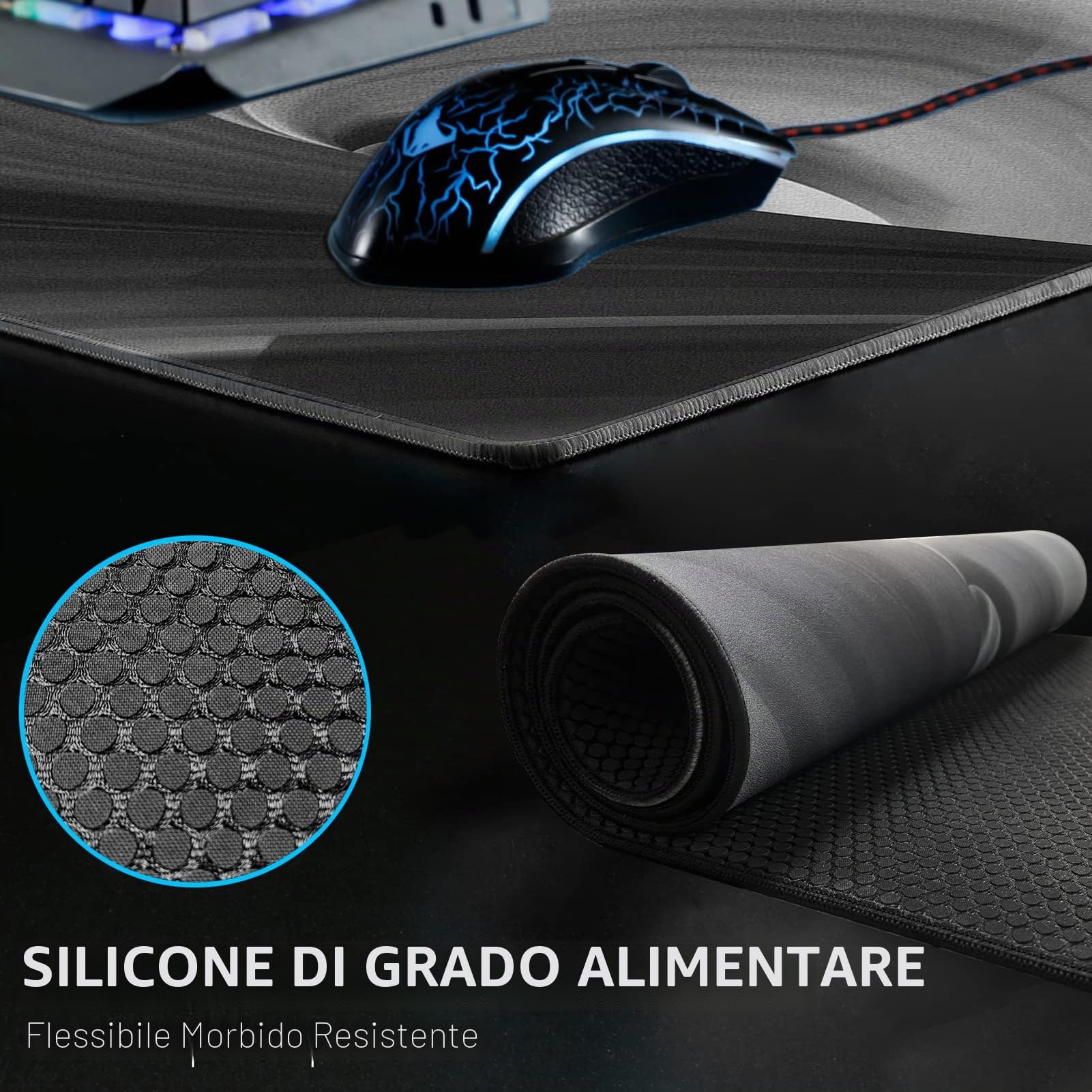 X-Raypad Aqua Control ZERO AC0 Gaming Mouse Pad, Tappetino per mouse ad altissima precisione con perfetta velocità e capacità di controllo (AC0 nero, 500 x 500 x 4 mm)