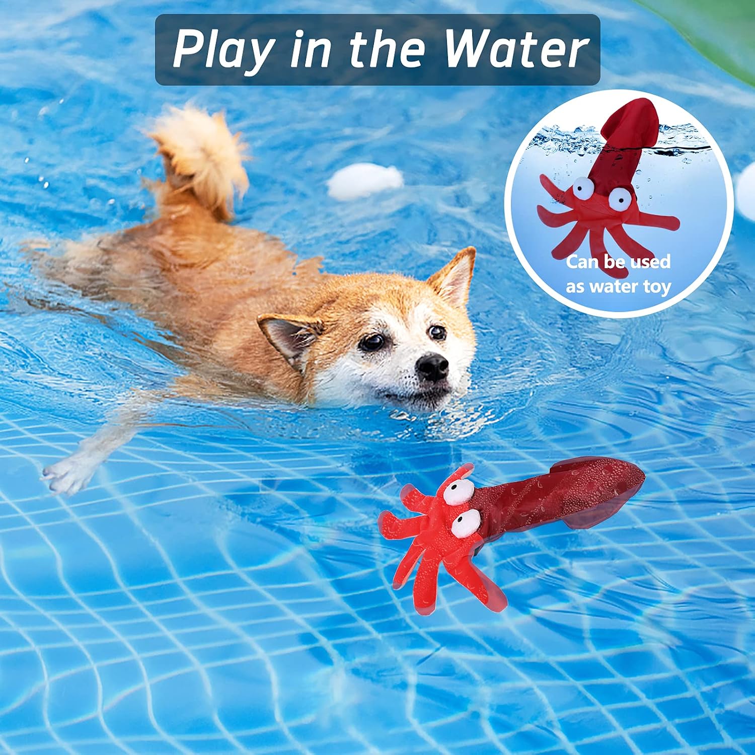 Interactive Dog Toys, Dog Food Puzzle Toys Octopus Plush Dog Toys for Small Medium Large Dogs, Puppies, Chew Toys Fun Skin