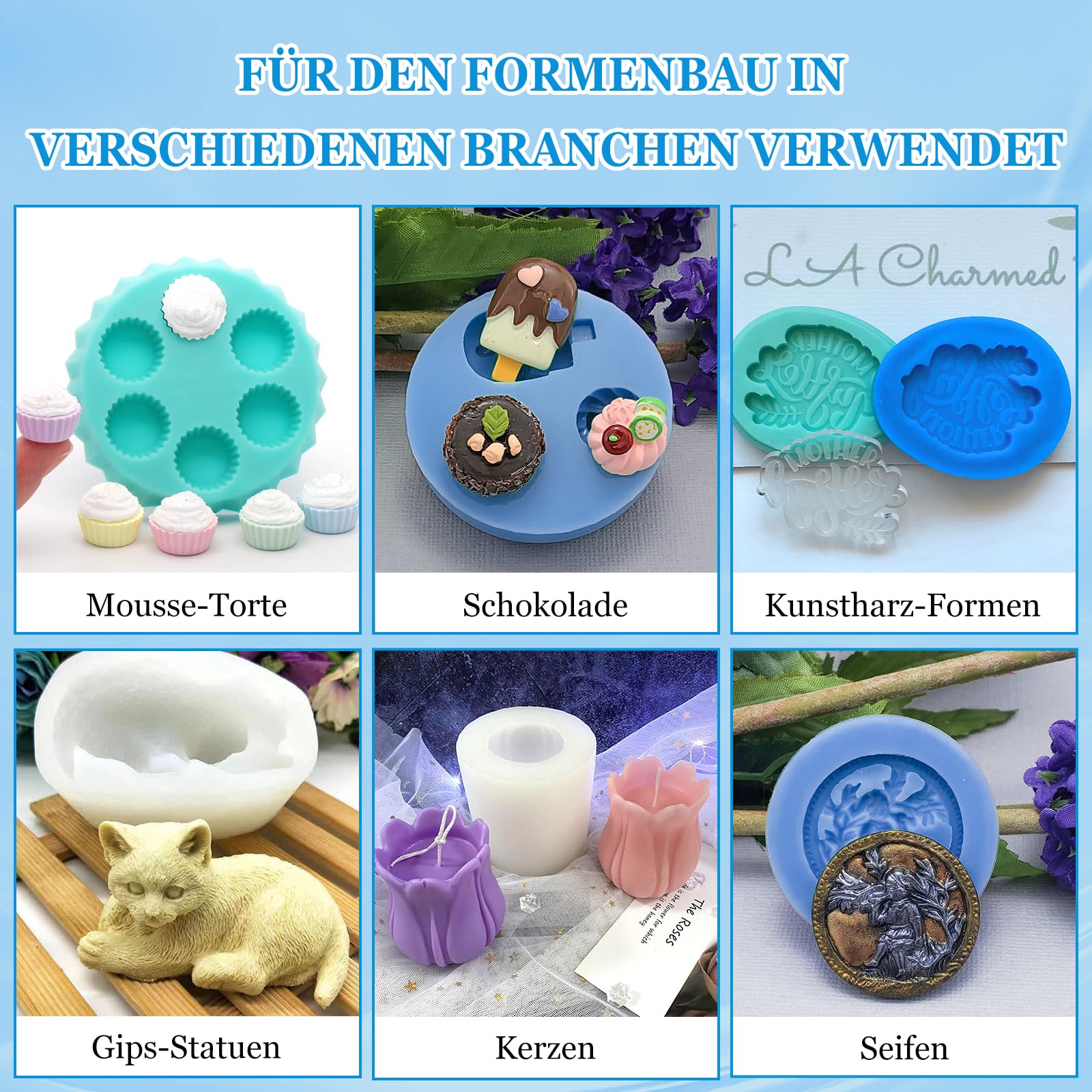 Abformsilikon,15A Flüssiges Silikon Abformmasse 2,5kg