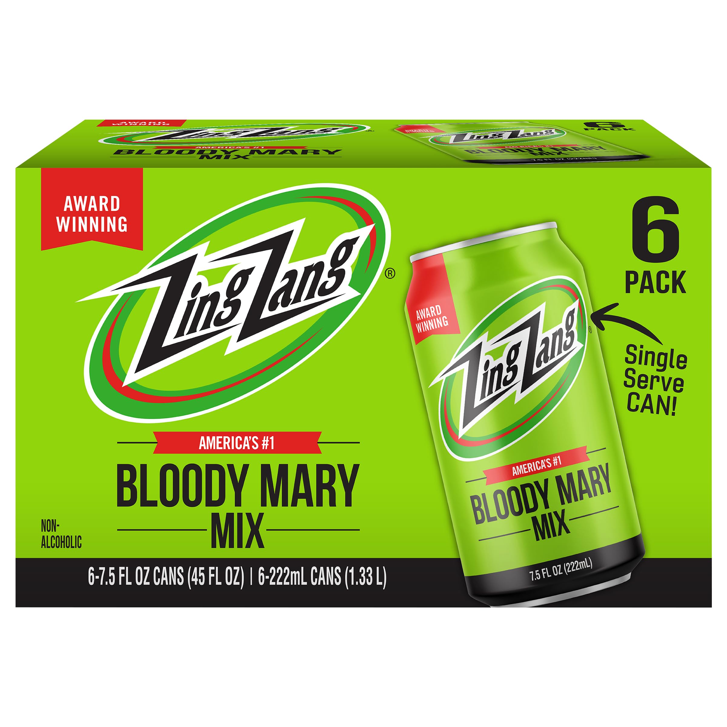 Zings, Bloody Mary, 45 Fl Oz