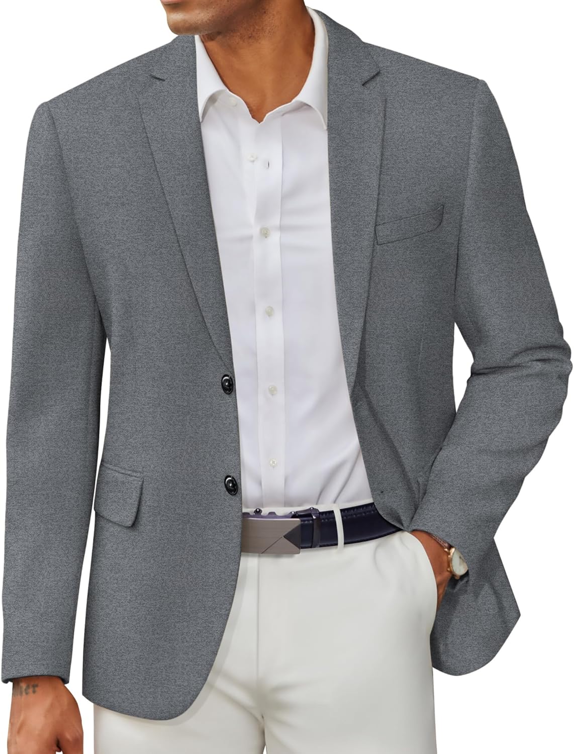 COOFANDY Men's Casual Blazer Slim Fit Two Button Lightweight Sport Coats Business Suit Jacket