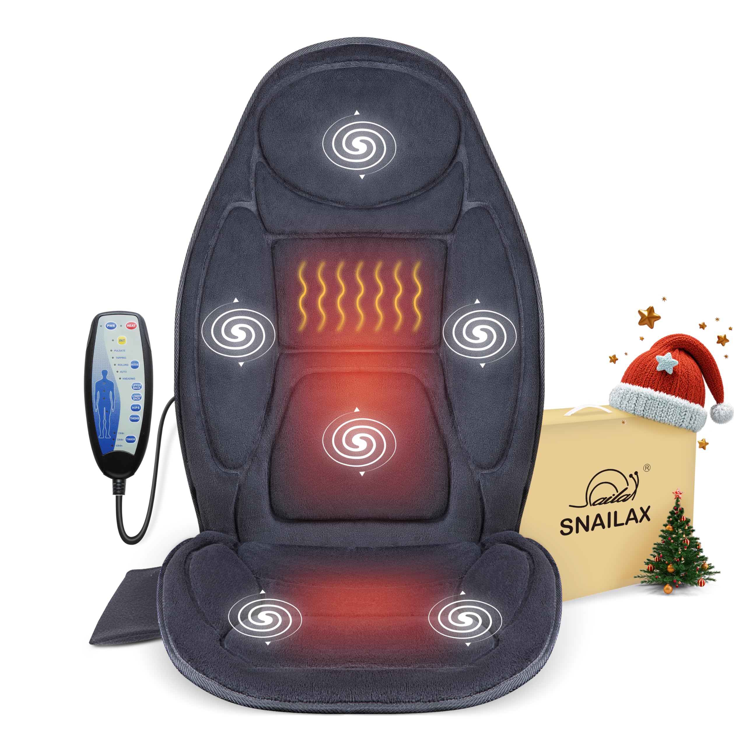 Snailax Back Massage Pads For Chairs Snailax Back Massager With