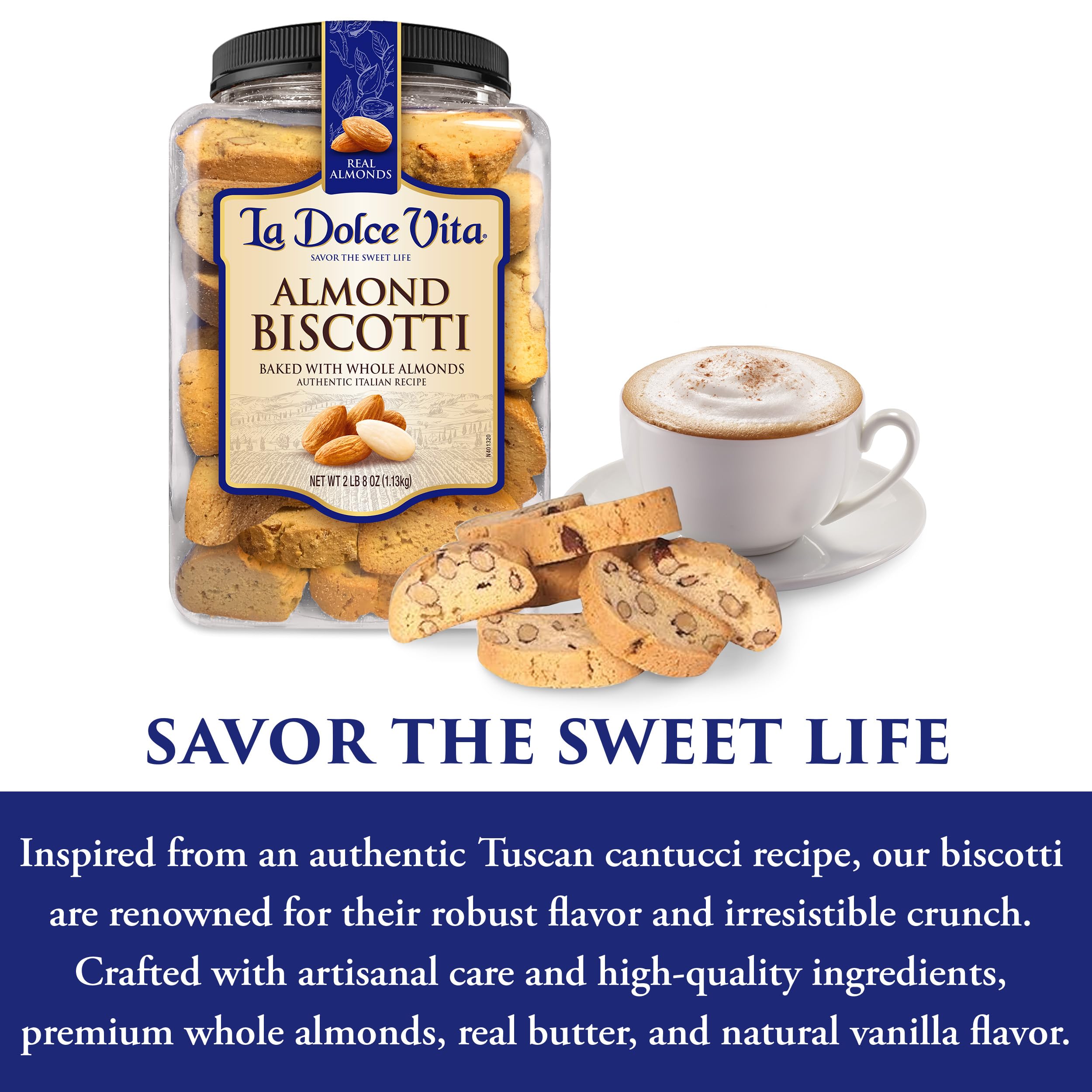 La Dolce Vita Classic Italian Biscotti NET WT 40 OZ (1.14 Kg)