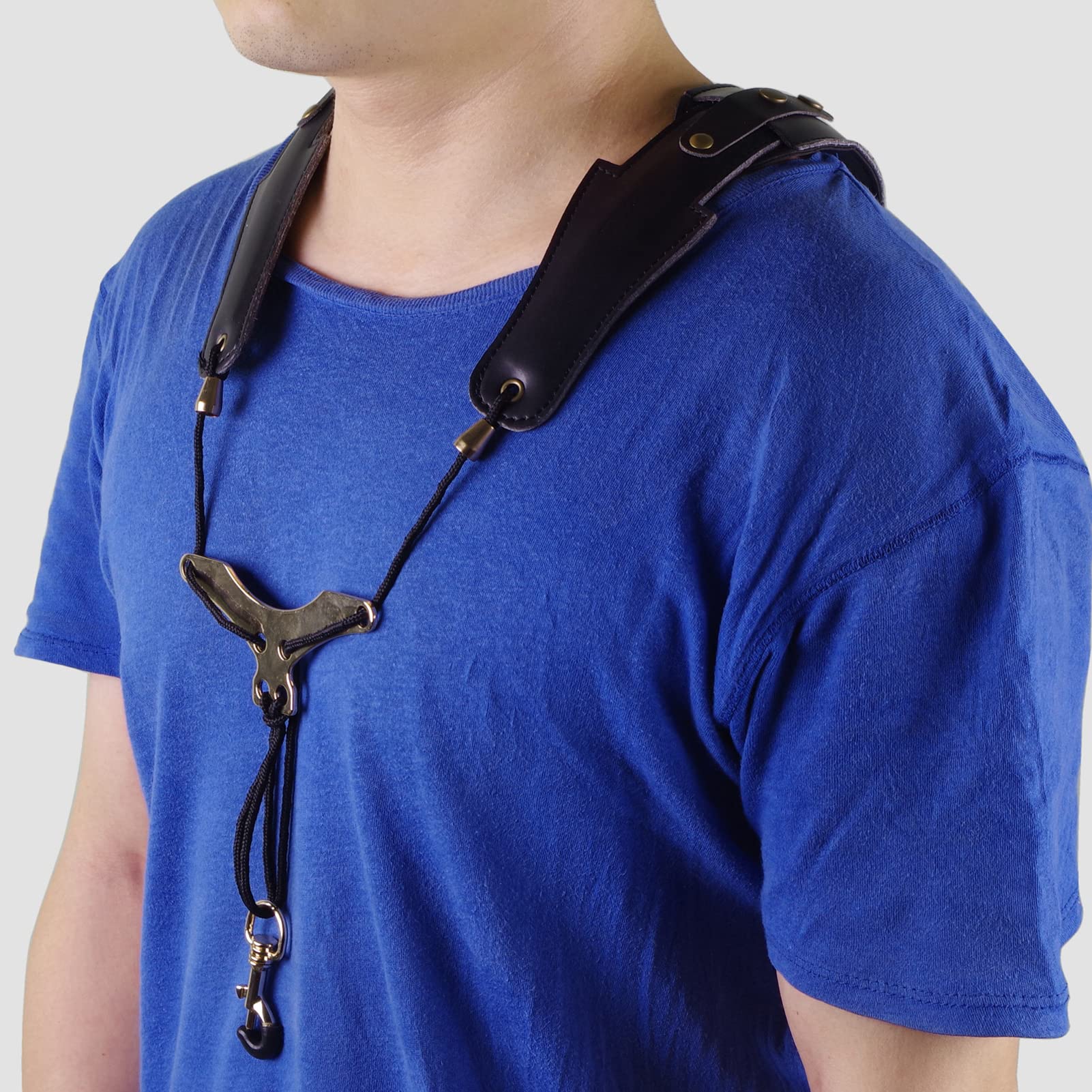Tefola Sassofono Strap, Regolabile Sax Neck Strap, Cinturino Universale per Sassofono Accessorio per Strumento per Cintura Pettorale Spalla Sax per Suonare