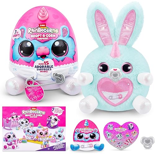 Adopt-A-Corn Surprise (Bunny) by ZURU, 15+ Surprises, Collectible Plush, Baby, Surprise Eggs for Girls & Children Ages 3+