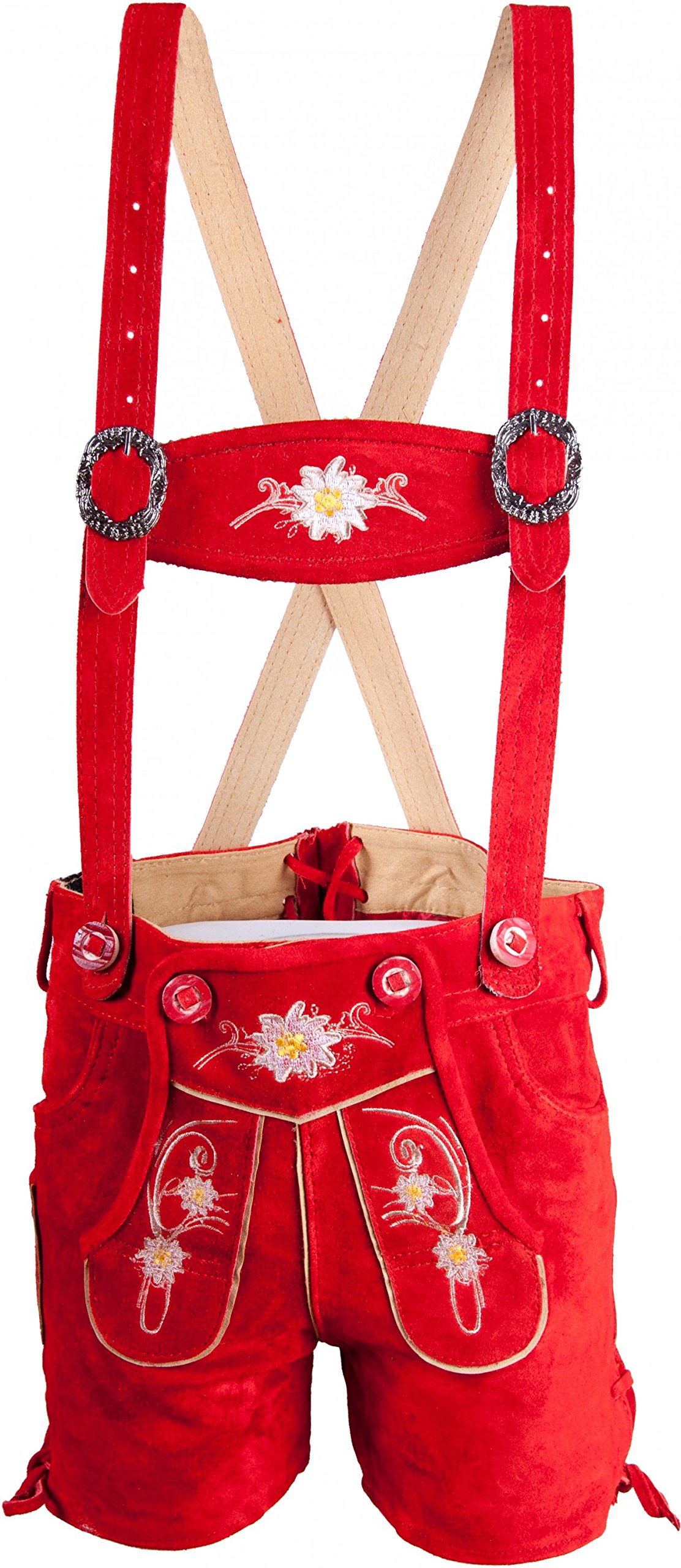 Almwerk ALM Manufacturing Facility Children Costume Leather Shorts Brown, Brown, Chocolate, Black and Red