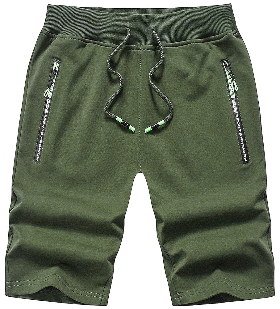 CREATMO US Mens Shorts Casual Elastic Waist Sport Pants for