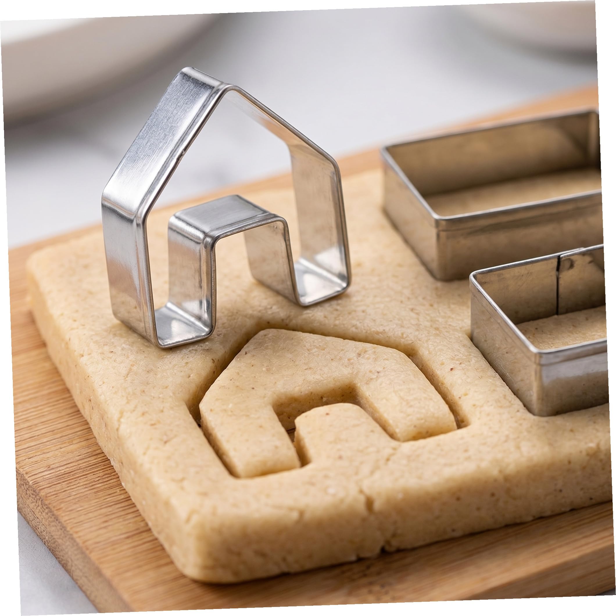 5 Ensembles Lot de Emporte Maison Acier Inoxydable pour Biscuits de Noël Découpe Pâte pour et Pâtisserie Maison