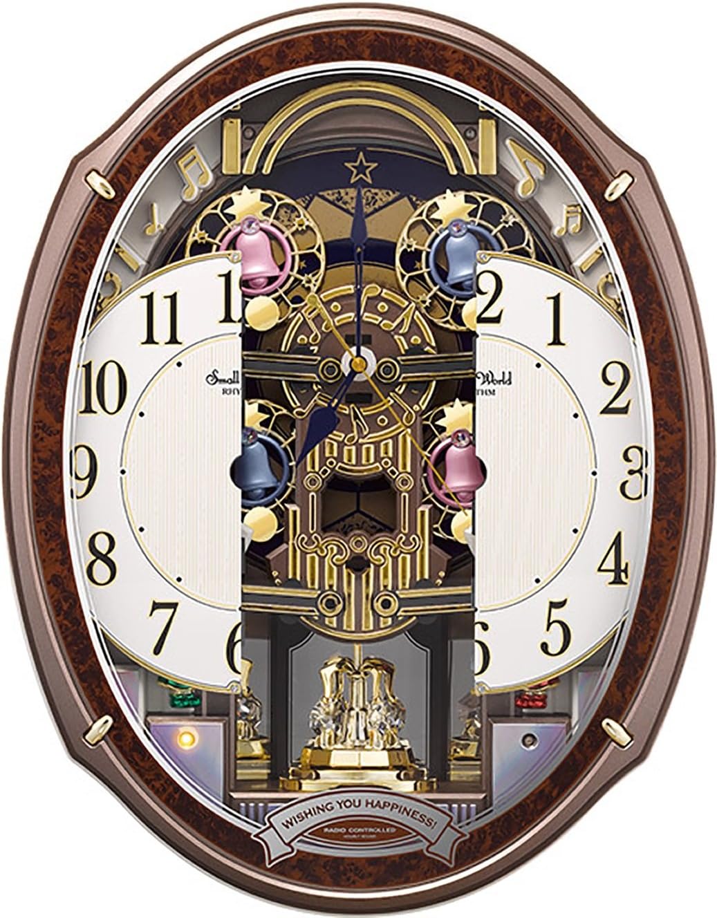 リズム(RHYTHM) 掛け時計 電波時計 からくり 48曲 リズム(RHYTHM) 掛け時計 電波時計 からくり時計 48曲メロディ付き