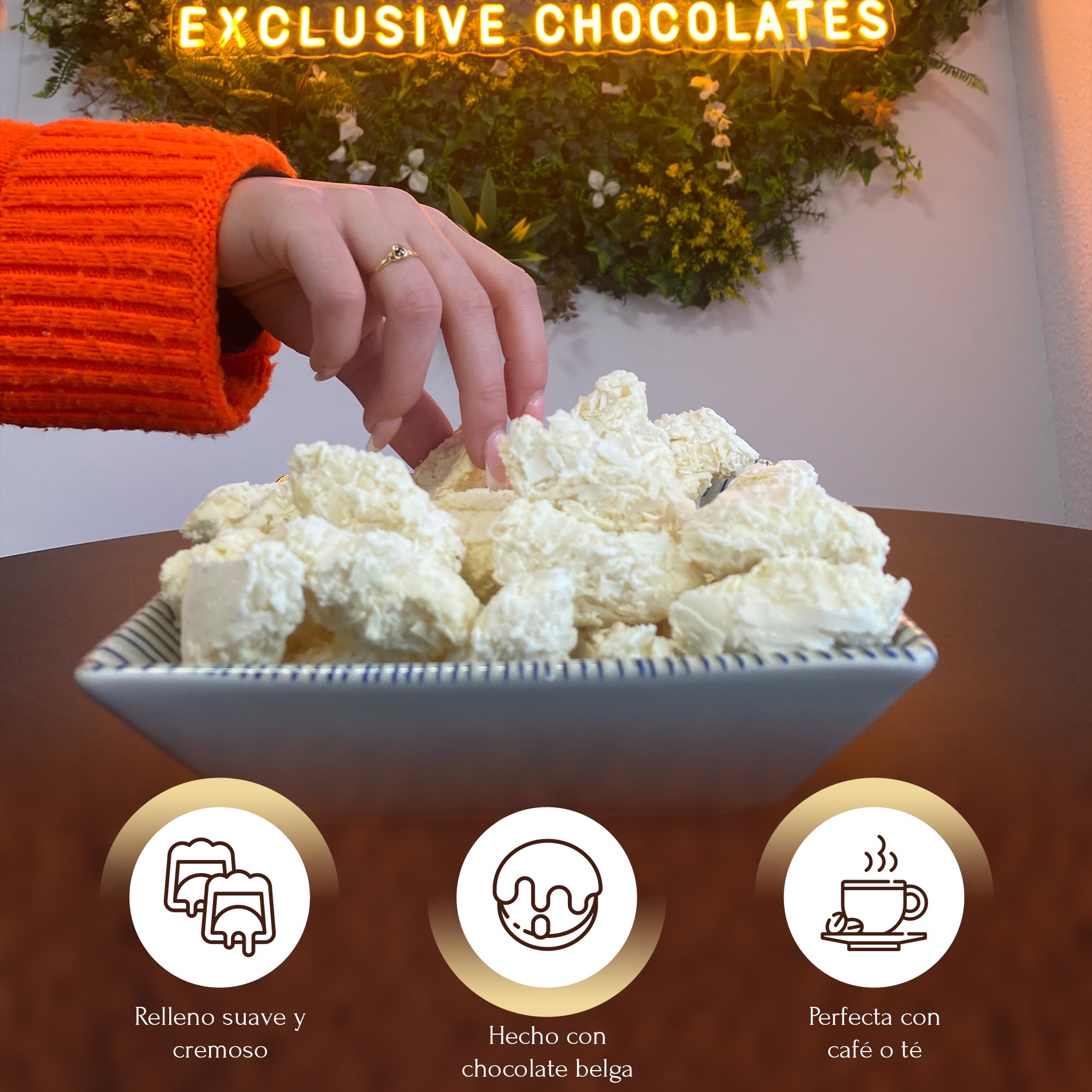 Caja de Chocolates para Regalar, 15 Trufas de Chocolate Belga con: Chocolate Blanco, Negro y con Leche, Rocas de Chocolate ideal Caja regalo Chocolate con Trufas Magicas, Chocolate box de CHAMBALL