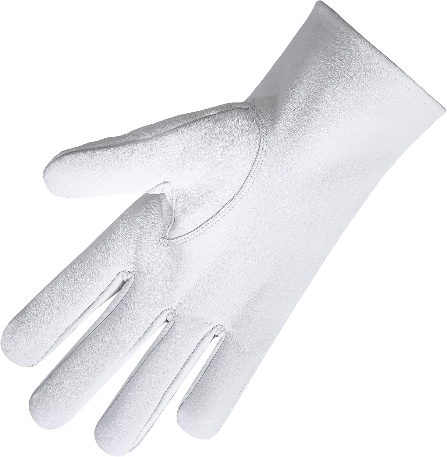 BRICKS MASONS Knights Templar Commandery Glove - Leather With Black Patch