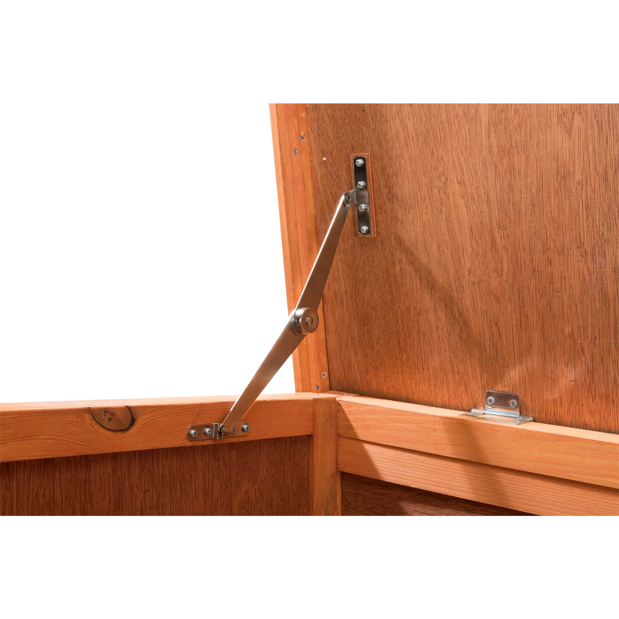 TRIXIE Natura Classic Insulated Weatherproof Dog House with Plastic Door Flap, Hinged Roof