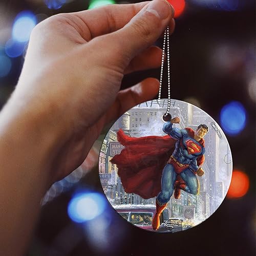 Miniatura 5 de Thomas Kinkade  Superman  DC Comics  3.5 pulgadas Starfire Prints colgante accesorio de impresión de vidrio  Accesorio ideal para regalar y