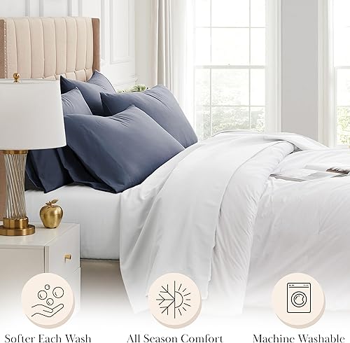 Miniatura 149 de Southshore Fine Living, Inc. Juego de 2 fundas de almohada de tamaño estándar, se adapta a almohadas de tamaño matrimonial, individual, queen, 10