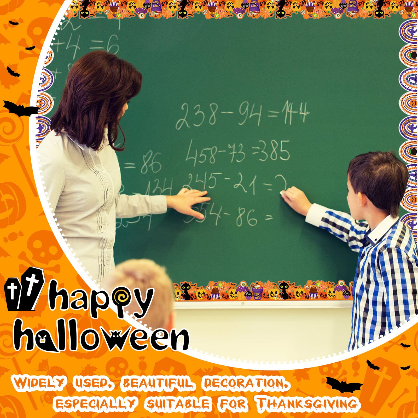 Snapklik.com : Nezyo 72 Pieces Christmas Bulletin Board Borders ...