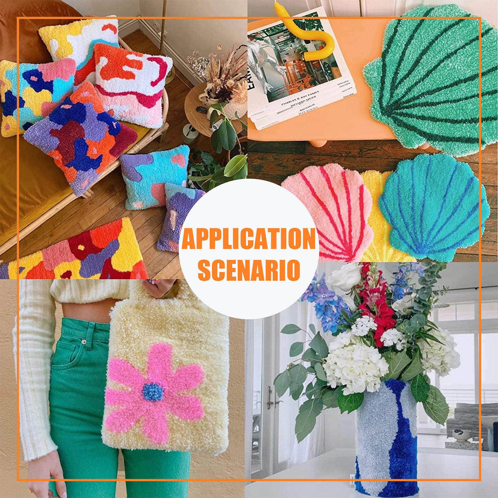 Amazon｜ラグ作り用タフティングフレーム - 35x35インチ/ 35x27インチ