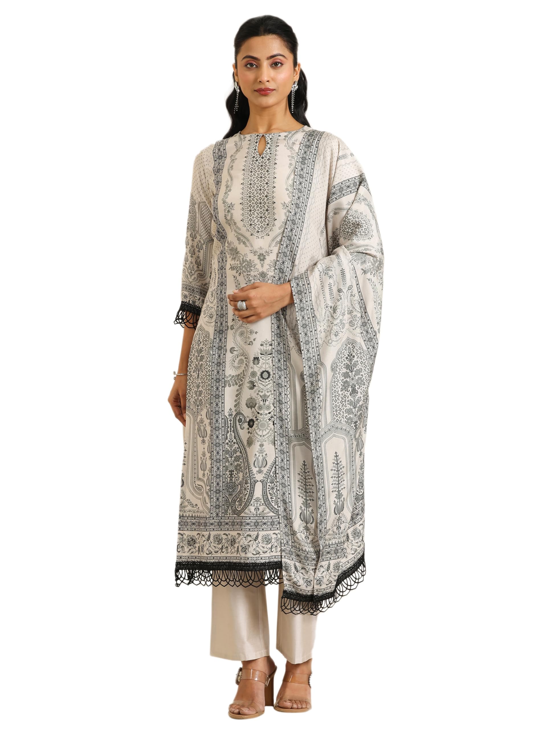 libas Women's Silk Blend Kurta Set-picture-21