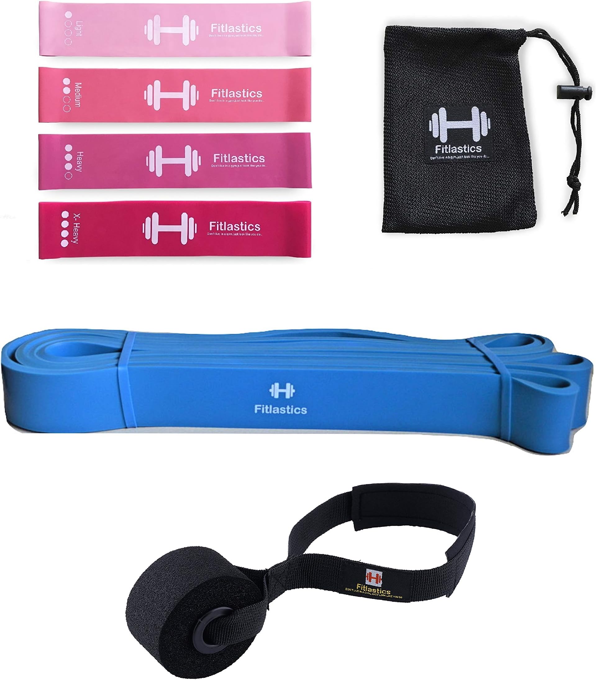 Resistance Loop Bands Set for Squats, Stretching, Strength Training Exercises, HIPS & Glutes Heavy Workouts for Men & Women