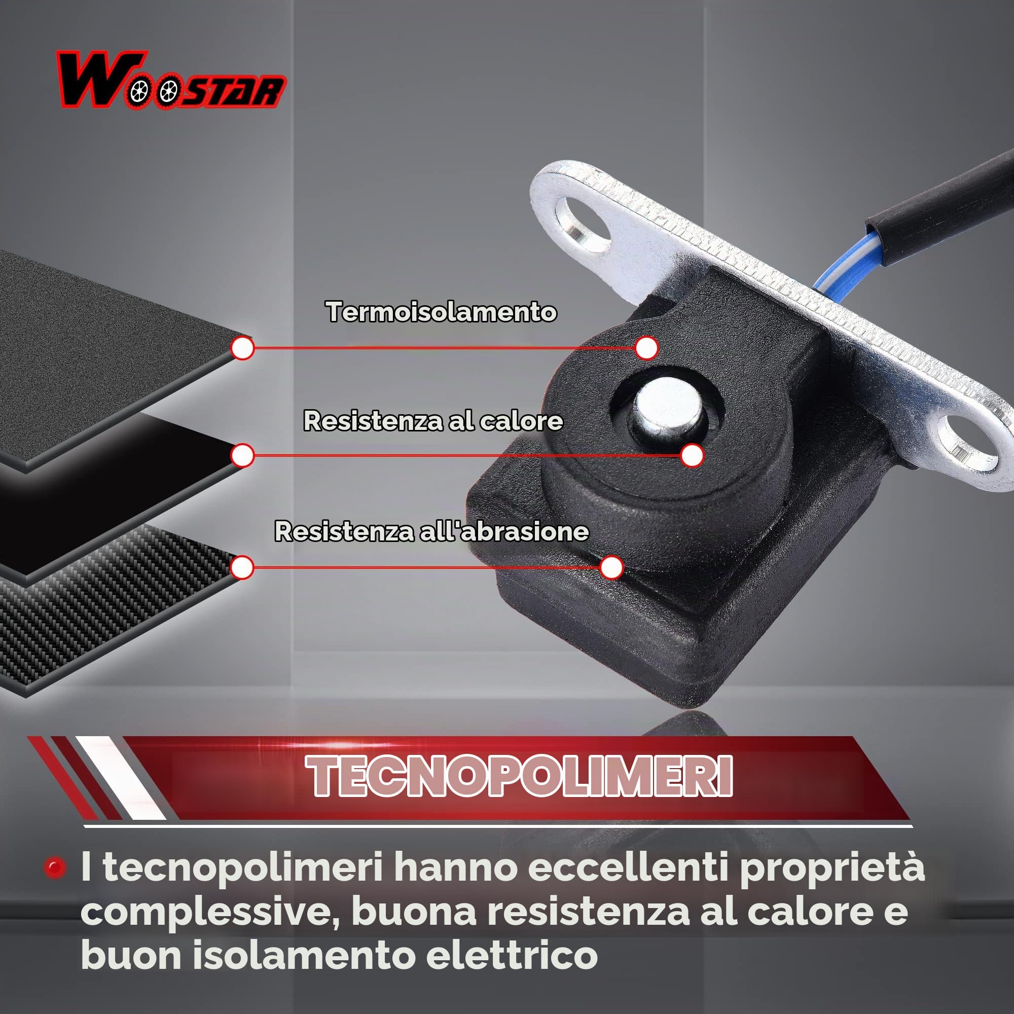 WOOSTAR Magneto Statore 8 Bobina 5 Fili Sostituzione per 4 Tempi 125cc 150cc Cinese ATV GY6 152QMI Motore Taotao Crossfire Scooter