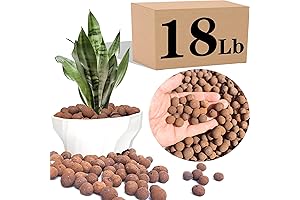 Clay Pebbles Ceramsite: Exceptional Grow Media for Hydroponics and Horticulture (18 LB)