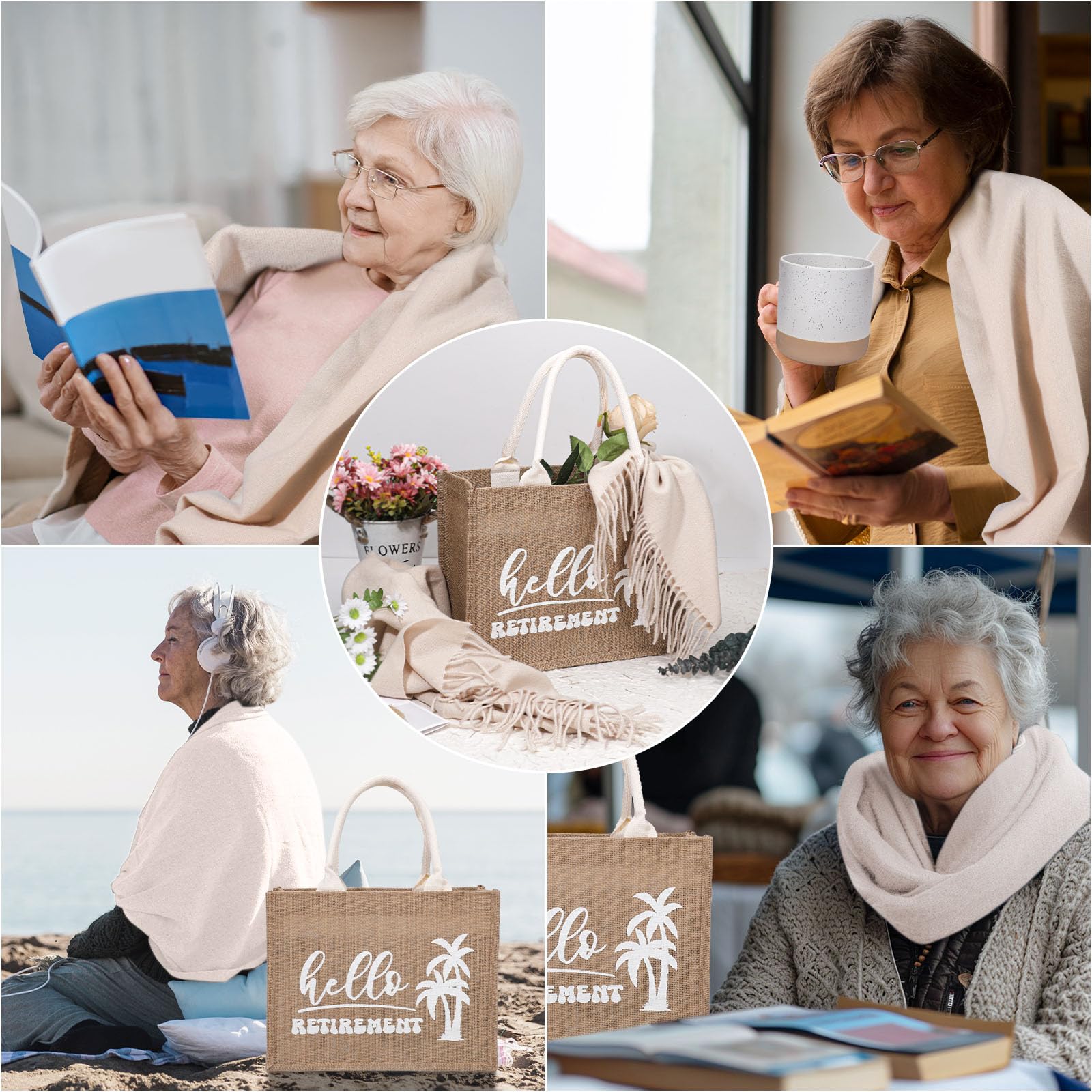 pengtai Retirement Gift for Woman,Happy Retirement Gifts for Women Coworker Teacher, Nurse, Mom, Grandma, Retirees - Image 2
