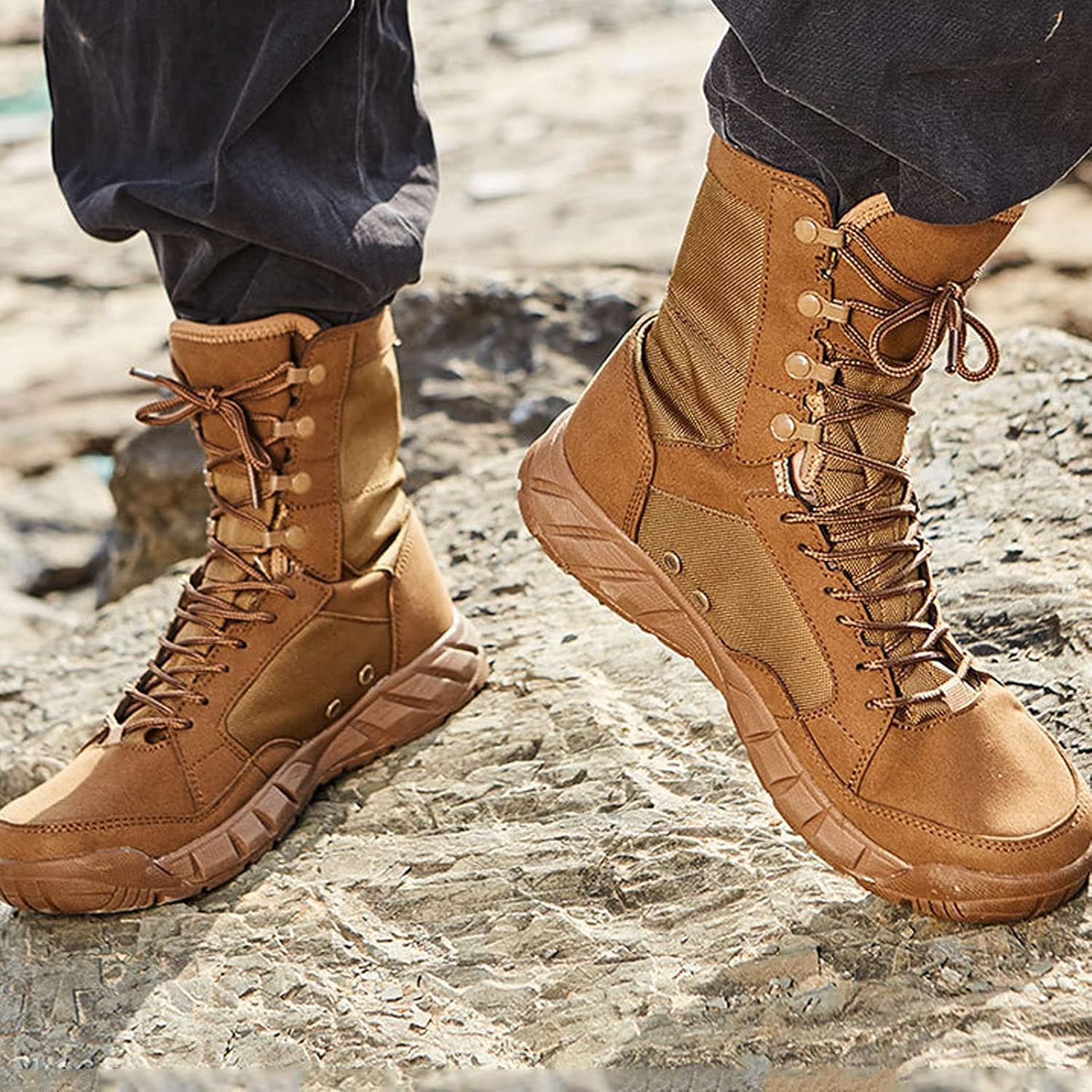 Botas de combate masculinas, botas militares táticas do deserto, exército segurança na selva, podem ser usadas para caminhadas, sapatos, sapatos táticos, botas serviço em promoção! Veja a oferta e mais achadinhos de Botas & Coturnos Masculinos 6 Hoje é o melhor dia para comprar Botas de combate masculinas, botas militares táticas do deserto, exército segurança na selva, podem ser usadas para caminhadas, sapatos, sapatos táticos, botas serviço com aquele preço maroto! Promoção! Aproveite a oferta! 6