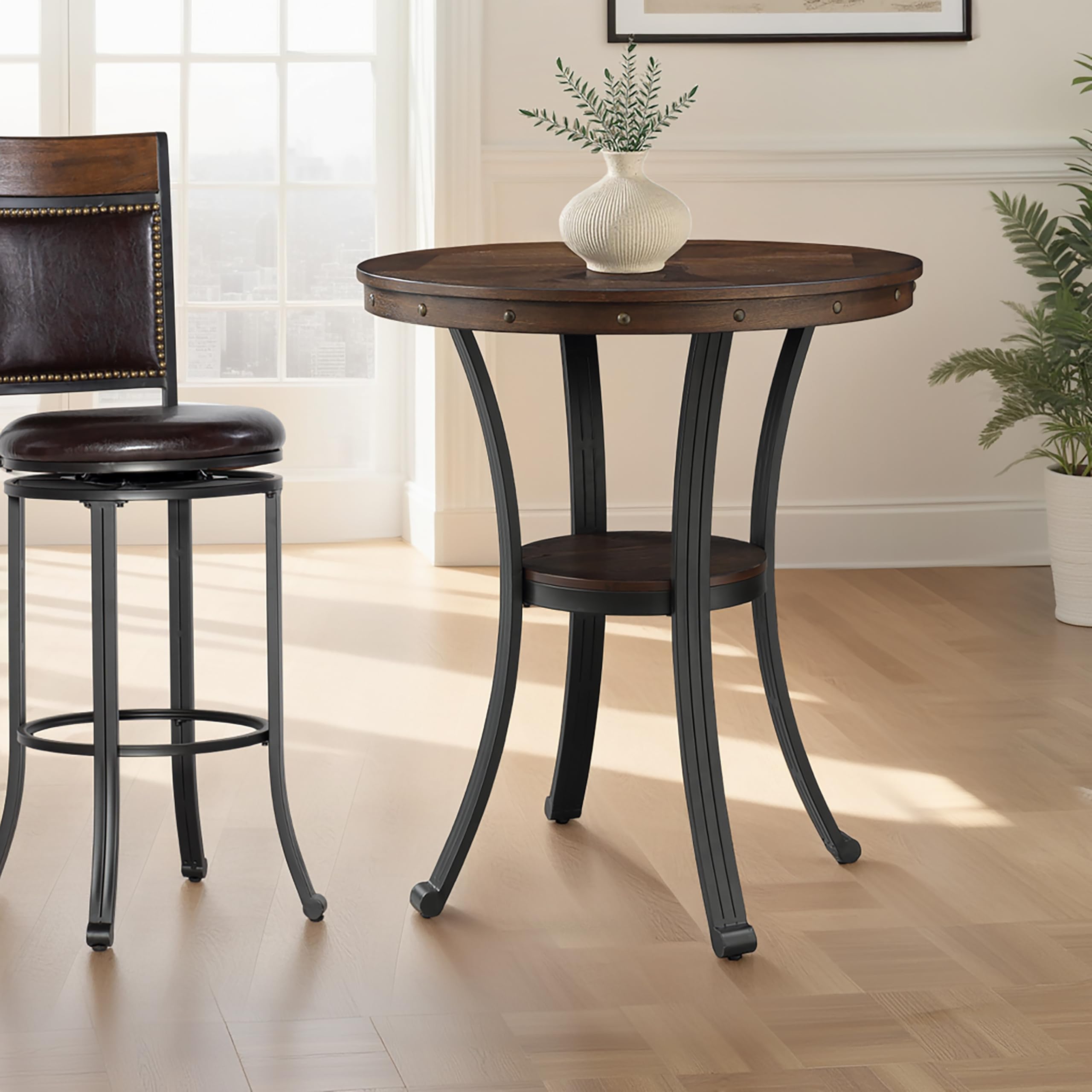 Amazon｜Powell Furniture Franklin パブテーブル マルチカラー 36