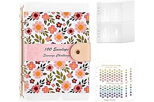 Numbered Envelopes for Saving Money: 100 Envelopes Money Saving Challenge Binder