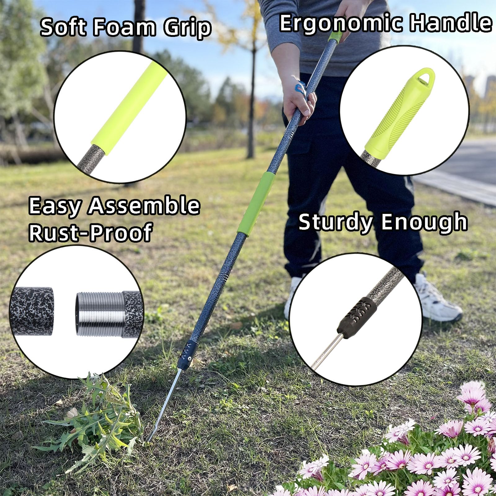 Weed Puller Tool - Long Handle Weeder -4 Weed Puller Tool - Long Handle Weeder -4