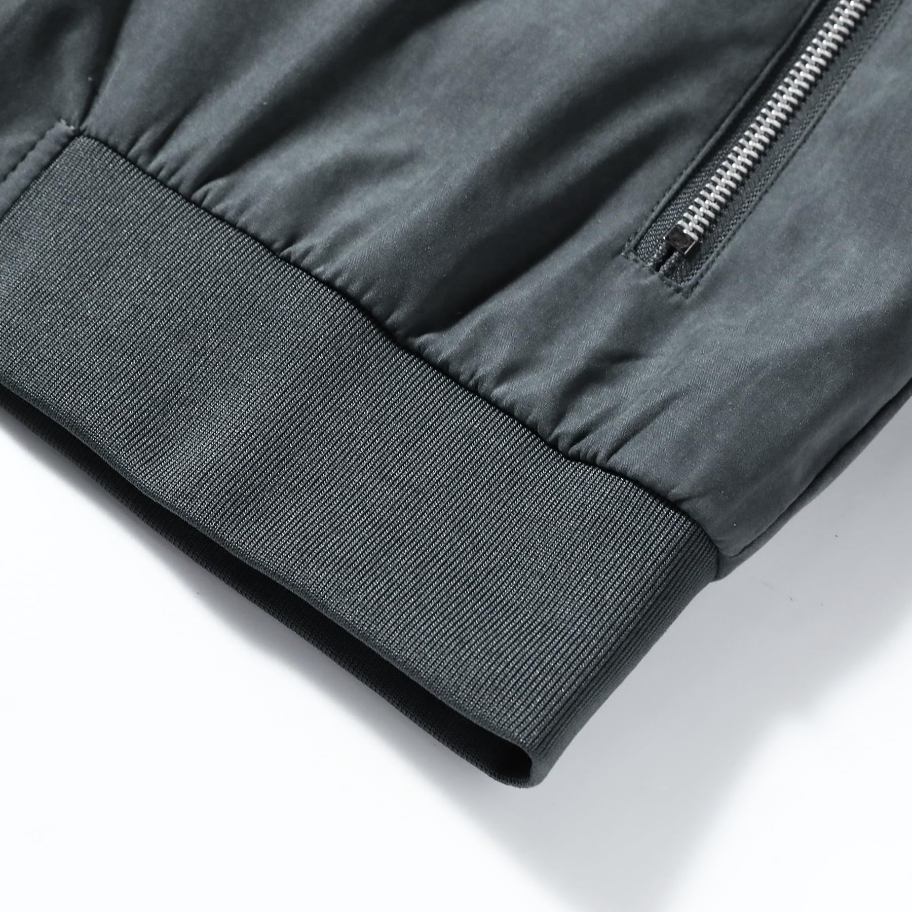 Allthemen Chaqueta Hombre Entretiempo con Cuello Bomber Jacket Casual Cazadora Ligero Transpirable Primavera Otoño