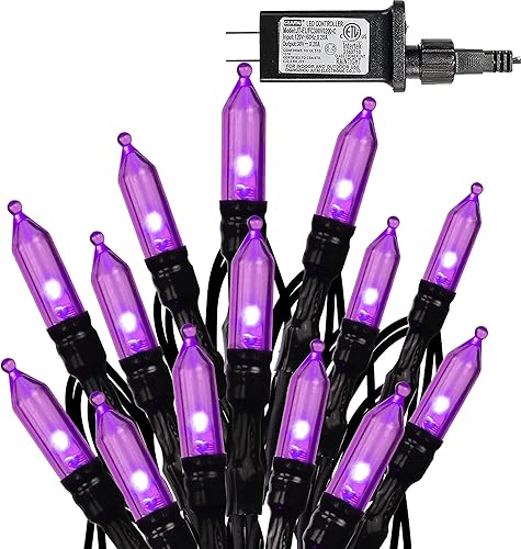 Dazzle Bright 200 mini luces LED de Navidad, 65 pies, conectables, impermeables, 8 modos de luces de hadas para interiores y exteriores, patio,