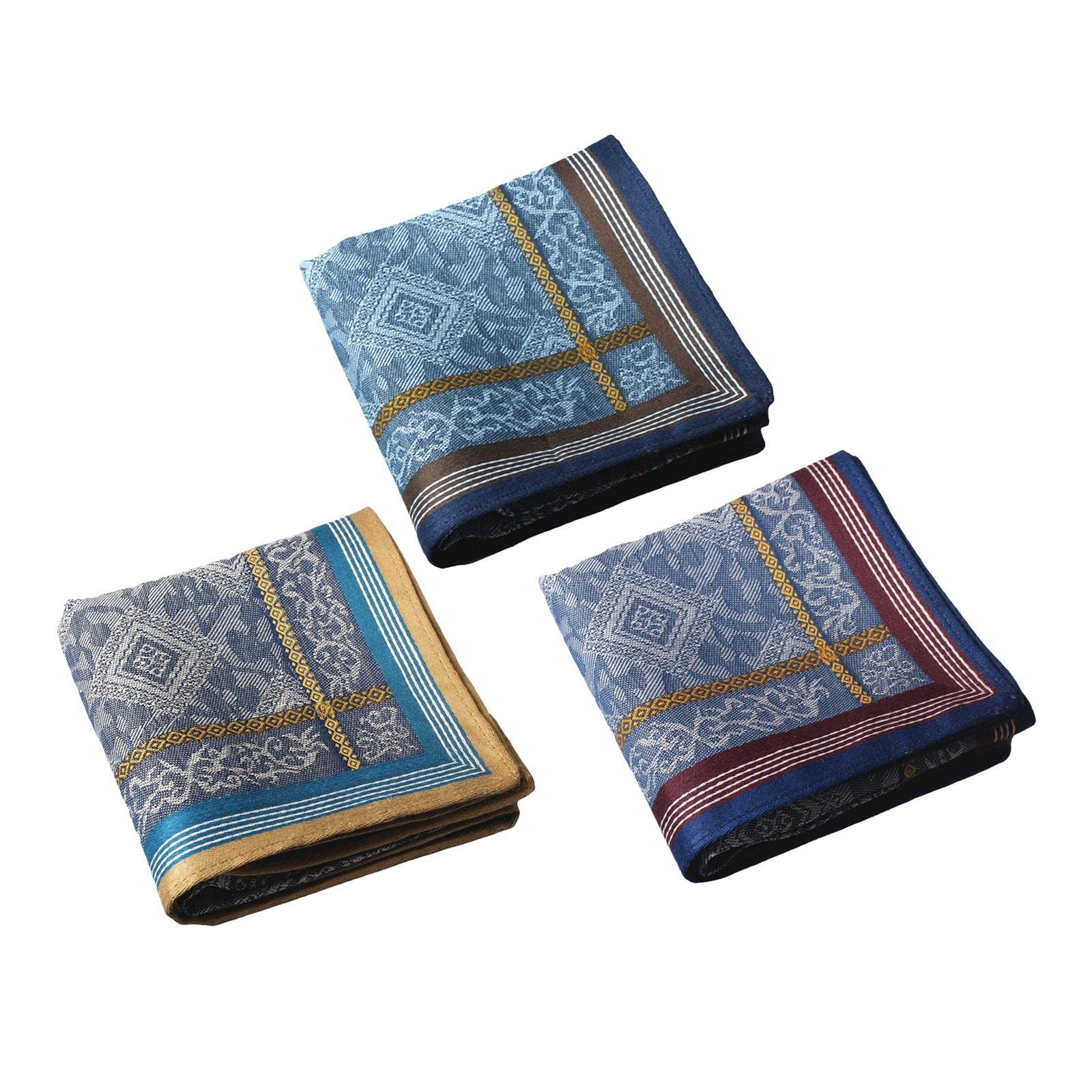 3X Cotton Mens Handkerchief Hankies Bs Pocket Square for Party Prom |Clothing Shoes & Accessories | Mens Accessories | Handkerchiefs-image-38