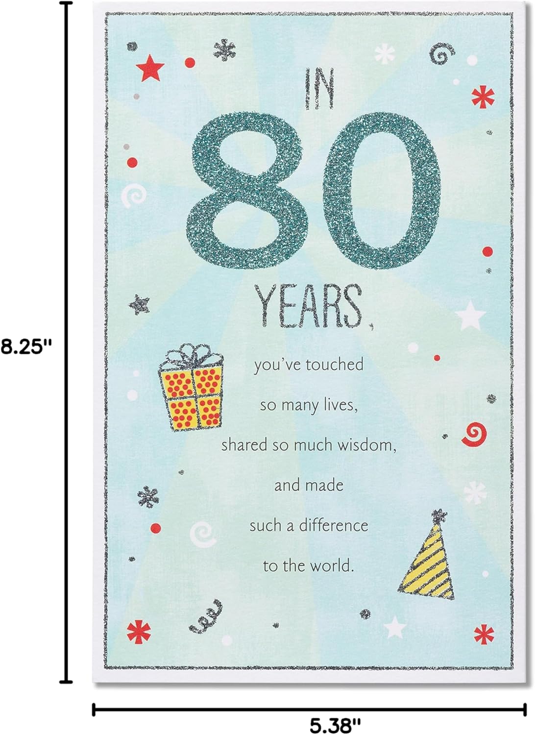 American Greetings 80th Birthday Card (In 80 Years) - Image 6