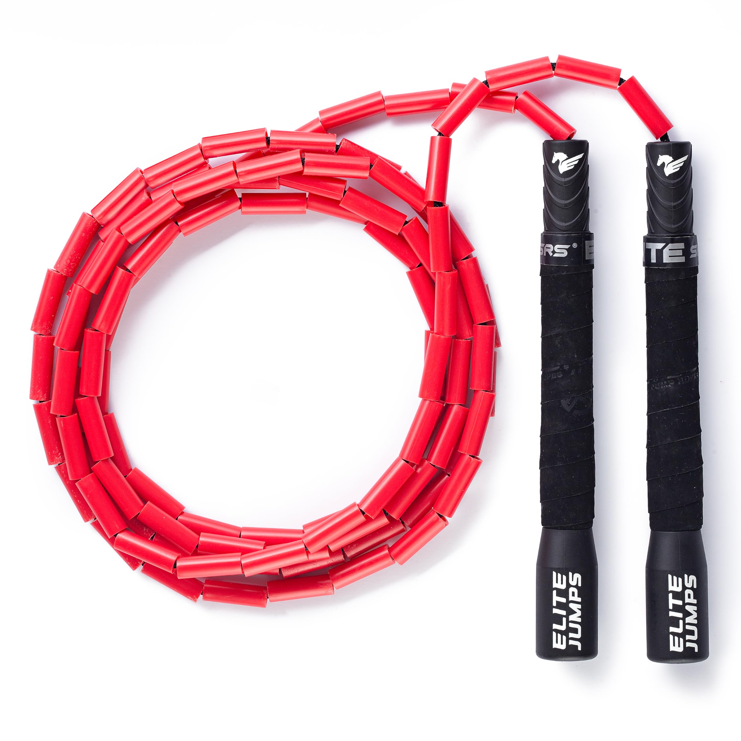 Freestyle Beaded Jump Rope for Cardio Training - Workout Jump Rope with Unbreakable Long Handles and Shatterproof Beads - Designed for Beginners or Pros - Ideal Fitness