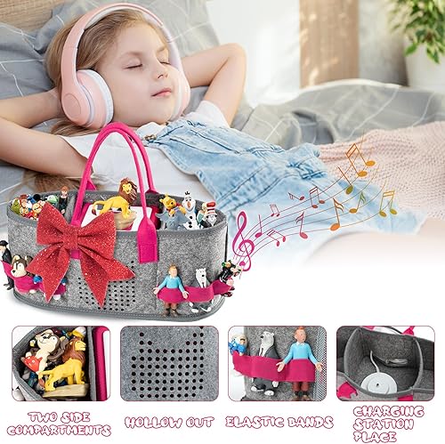 Miniatura 4 de Estuche de transporte de fieltro mejorado para el juego de iniciación de Toniebox, figuras de Tonies, personajes de Tonies, funda Tonie,