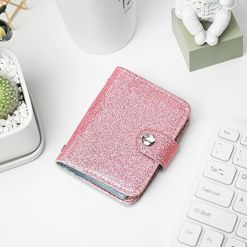 Miniatura 7 de Organizador de tarjetas de visita, soporte para tarjetas de visita, funda de piel sintética, carpeta de organización con nombre y tarjeta de