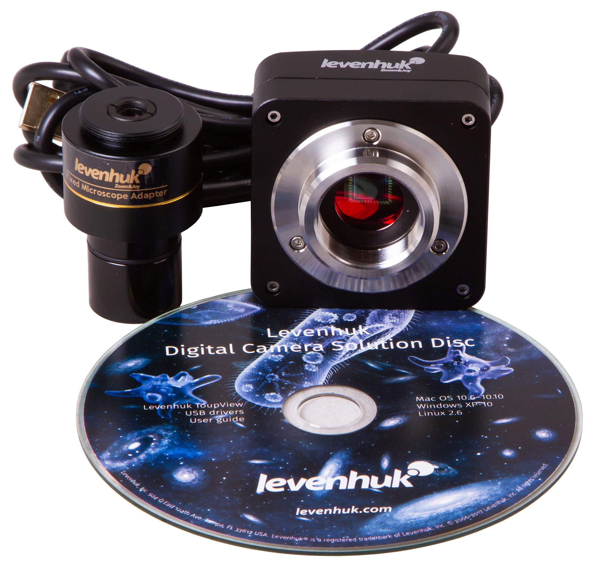 Levenhuk D400T Microscopio Trinocular Digital de Laboratorio para Adultos