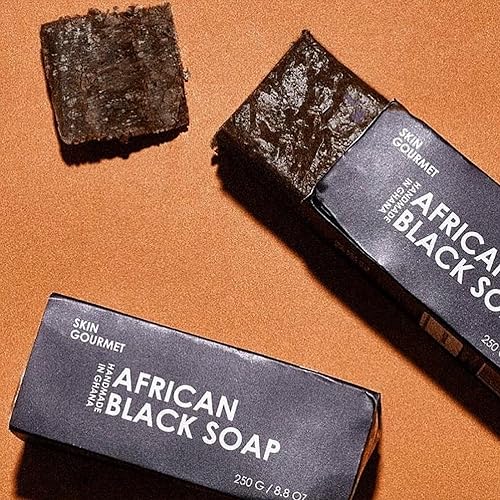 Miniatura 5 de Barra de jabón negra africana, salvaje pura cruda, productos gourmet del cuidado de piel de la piel