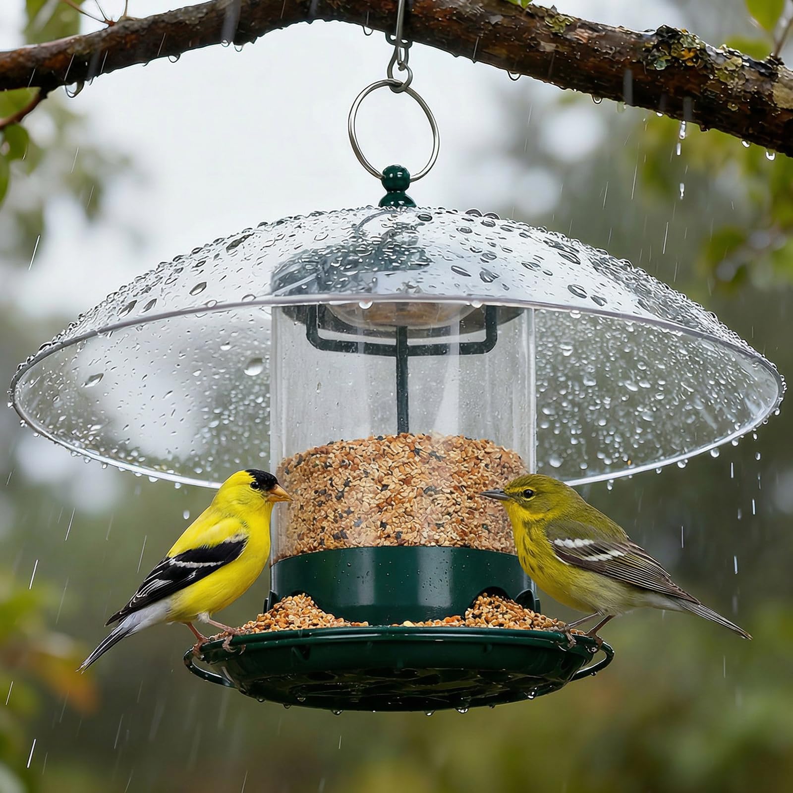Gbekery Metal Bird Feeder