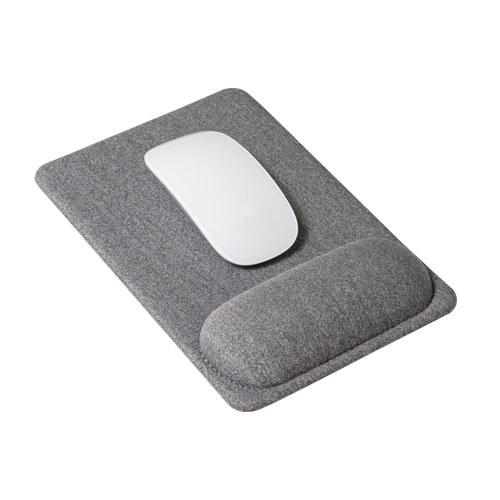 SenseAGE Compact Ergonomic Mouse Pad with Wrist Rest Support, Pain Relief, Non-Slip Base, Optimized Tracking Surface, Lightweight & Portable, Ideal for Office, Home & Travel, 8.9 x 6.1 in (Grey)