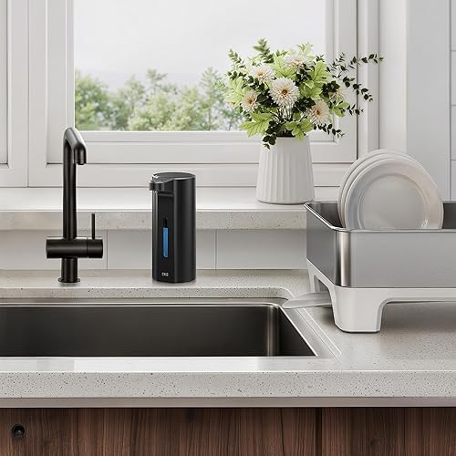 Miniatura 3 de EKO Aroma Pro - Dispensador automático de jabón líquido sin contacto de 13.5 onzas líquidas, dispensador de jabón para manos y platos recargable