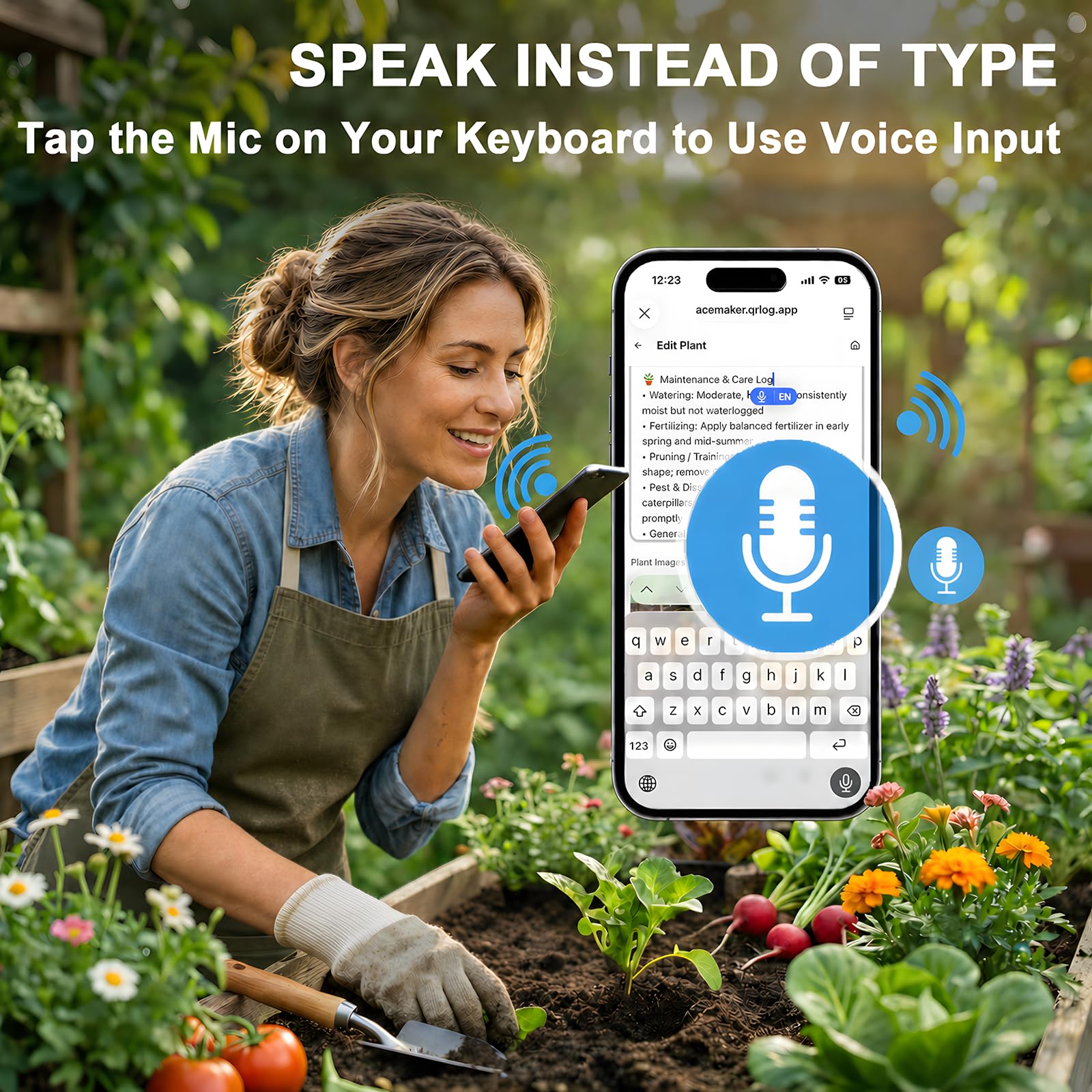 QR Pflanzenetiketten, Scan-to-Record Pflanzenpflege-Tracker, 20 Stück | 304 Edelstahl Wasserdicht Gartenmarker mit Digitaler Pflanzenpflege Log, Ohne App oder Abonnement für Baum, Blumen & Kräuter