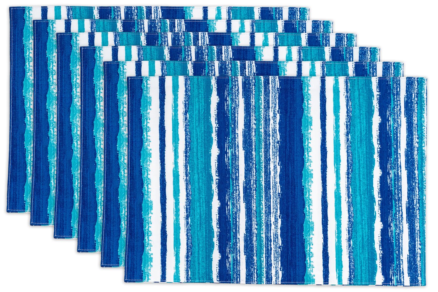 YiHomer Indoor Outdoor Tabletop for Spring Summer Decorations, Picnics and Dinner Parties - Stain and Water Resistant, Reversible Placemat Set, 13 x