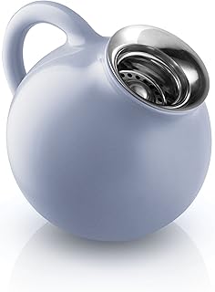 Eva Solo 502762 dzbanek na mleko, 300 ml, kamionka glazurowana, 100% bez kapania, porcelana, błękit Nordic 12,8 x 10,6 x 10,6 cm