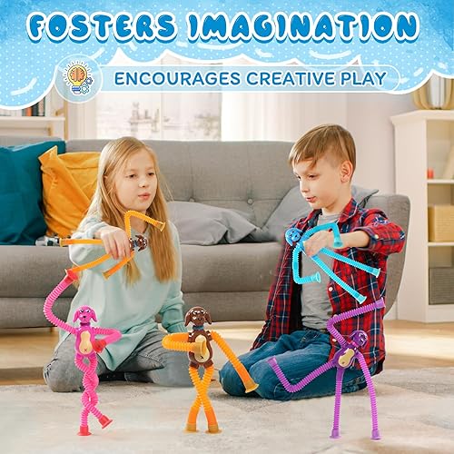 Vista 17 de Juguetes de Navidad para niños pequeños, tubo sensorial para personas con autismo, juguetes de viaje, actividades en avión, automóvil, juguetes